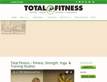 Tablet Screenshot of mnpersonaltraining.com